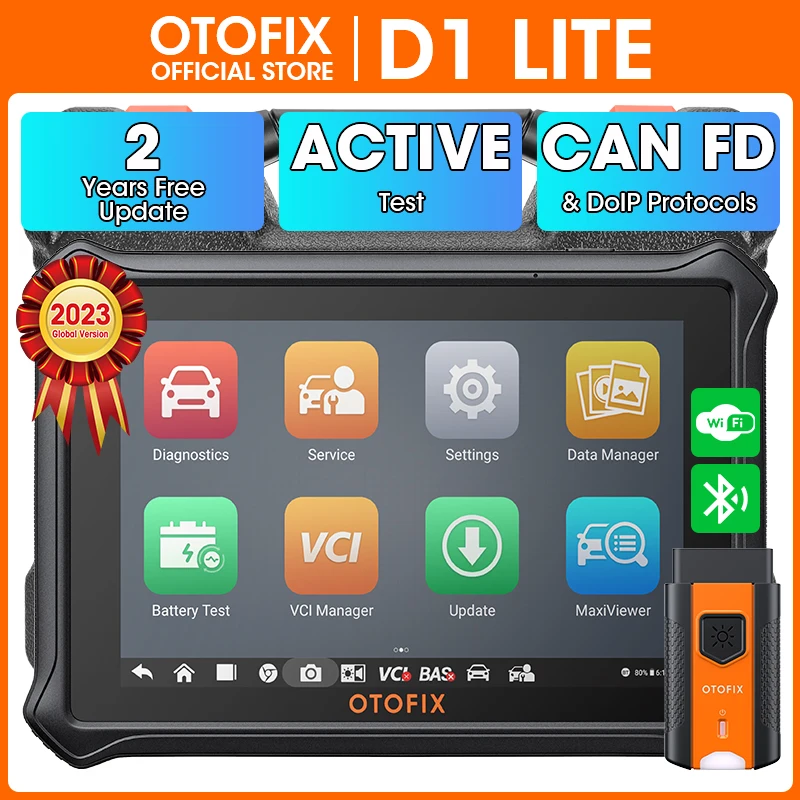 OTOFIX D1 Lite Bluetooth автомобильный диагностический инструмент OBD2 сканер двунаправленный Автомобильный сканер 2 года бесплатного обновления PK MK808BT PRO