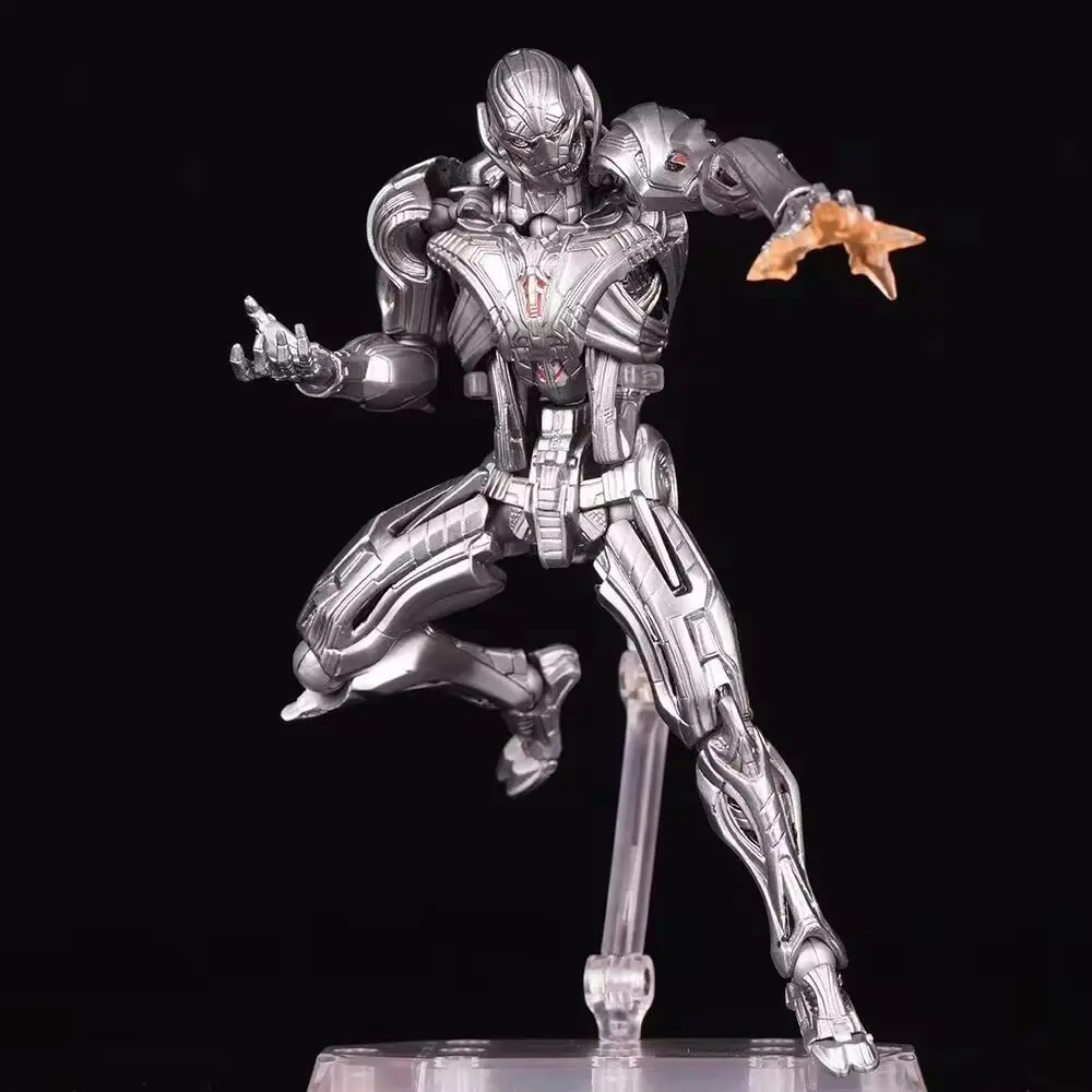Фото В наличии: Фигурки AC Factory Ultron 16 см, модель из ПВХ, коллекция Kaiyodo Amazing Yamaguchi Avengers, игрушки, подарки для детей №1