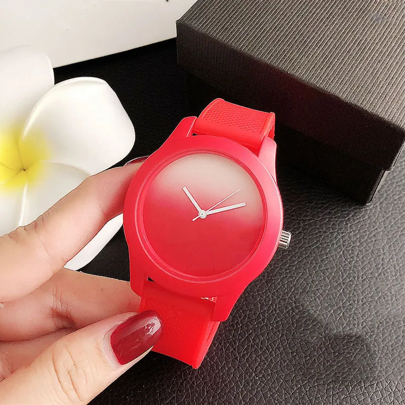 Brand Wrist Watches Fashion Men Women Ladies Girl Couples Crocodile Style Quartz Casual Silicone Band Clock LA11