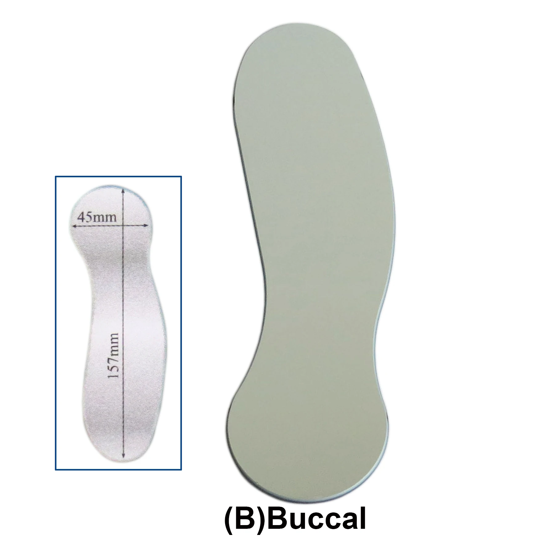 Двустороннее зеркальное зеркало для интраоральной фотосъёмки 5 размеров