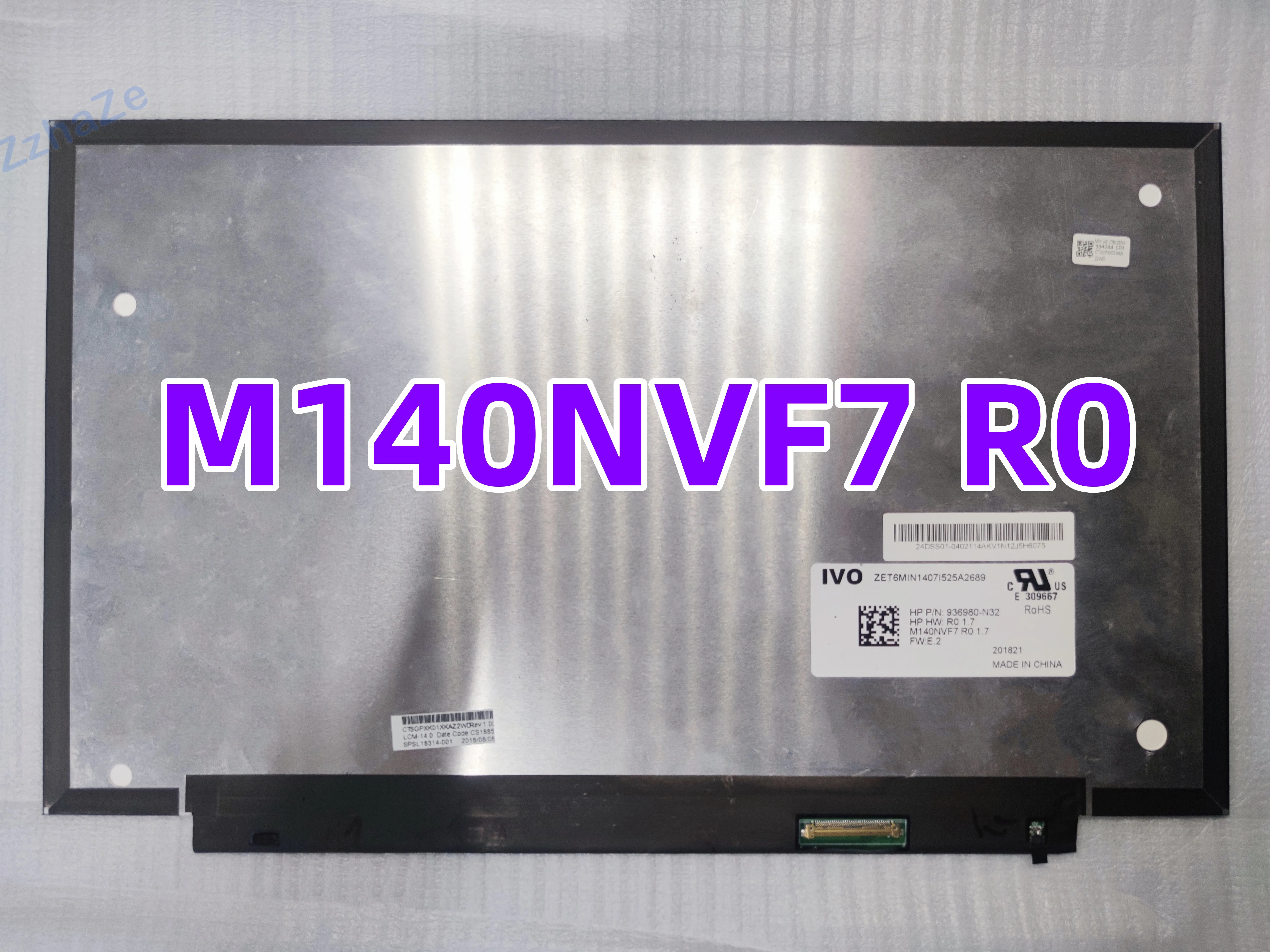

M140NVF7 R0 14-дюймовый FHD IPS 120 Гц ЖК-экран для HP ELITEBOOK 840 G5 1920x1080 40-контактный дисплей