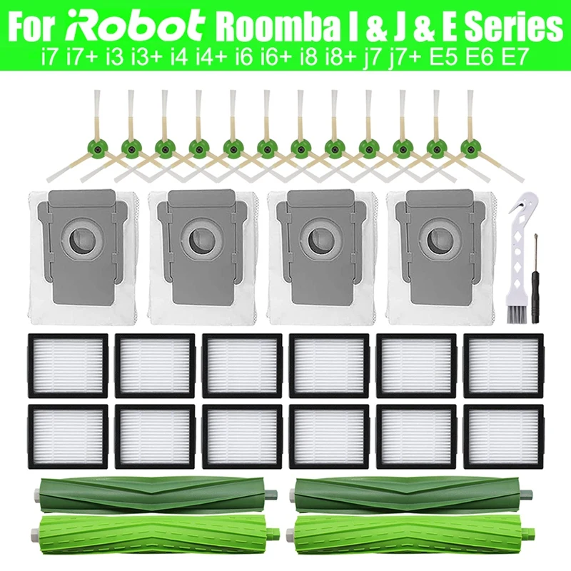 

Комплект запасных частей для робота-пылесоса Irobot Roomba E5 E6 E7 I7 I7 + I3 + I4 I4 + I6 I6 + I8 I8 + J7 J7 +