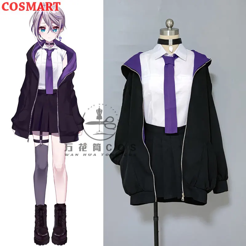 

COSMART VTuber YouTube Kaga suосновной косплей костюм Милая повседневная одежда Униформа Хэллоуин Вечеринка искусственная Новинка