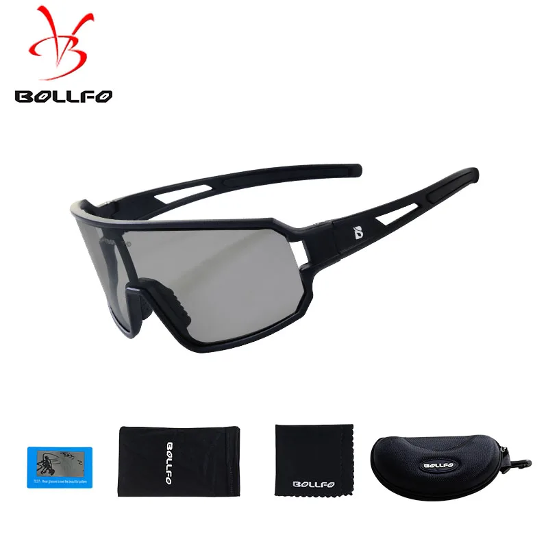 

BOLLFO Polarized Cycling Glasses Road Bike Cycling Eyewear Cycling Photochromic Sunglasses Mountain Bicycle Cycling Goggles