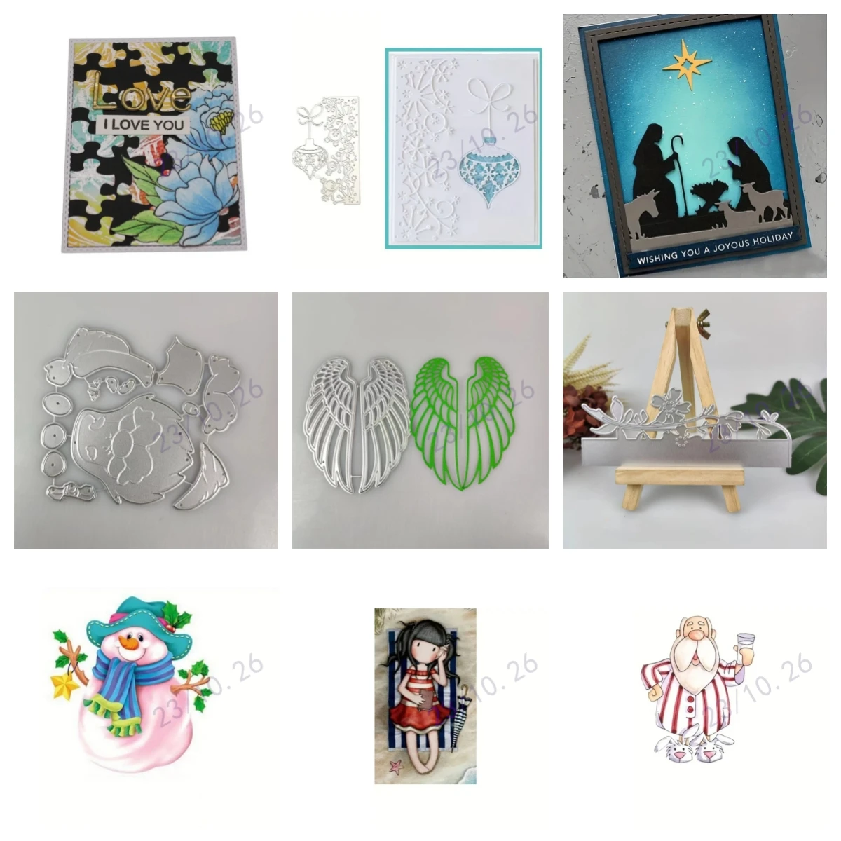 

Металлические штампы с изображением маленькой девочки и снеговика для скрапбукинга, украшение «сделай сам», трафарет для тиснения, Новое поступление 2023