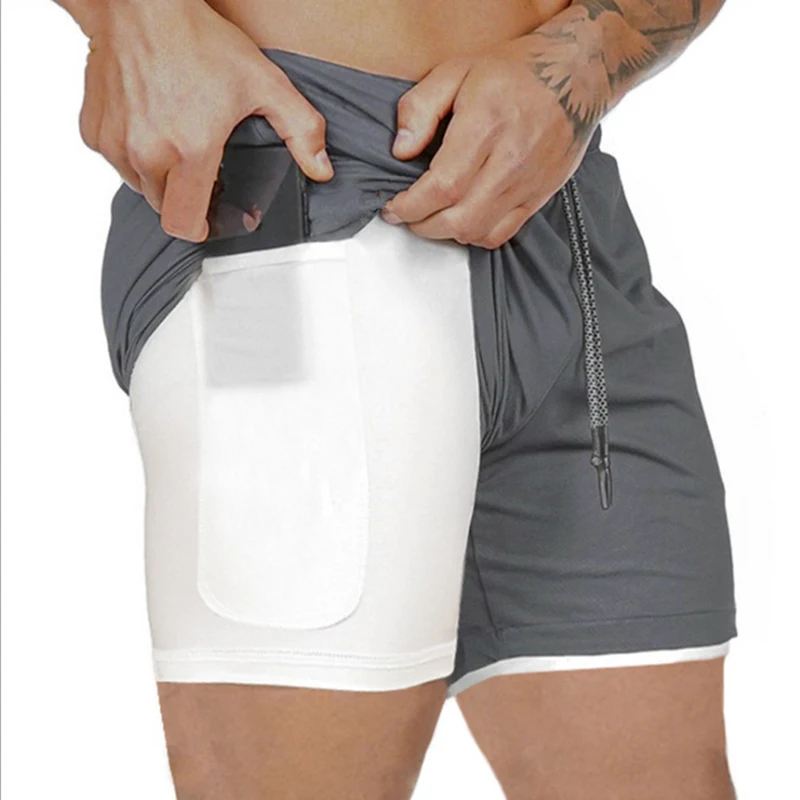 Hot 2 In 1 Running Shorts Mannen Dubbeldeks Sport Gym Shorts Fitness Korte  Broek Workout Shorts Mannen Sportkleding bodybuilding | Мужская одежда |  АлиЭкспресс