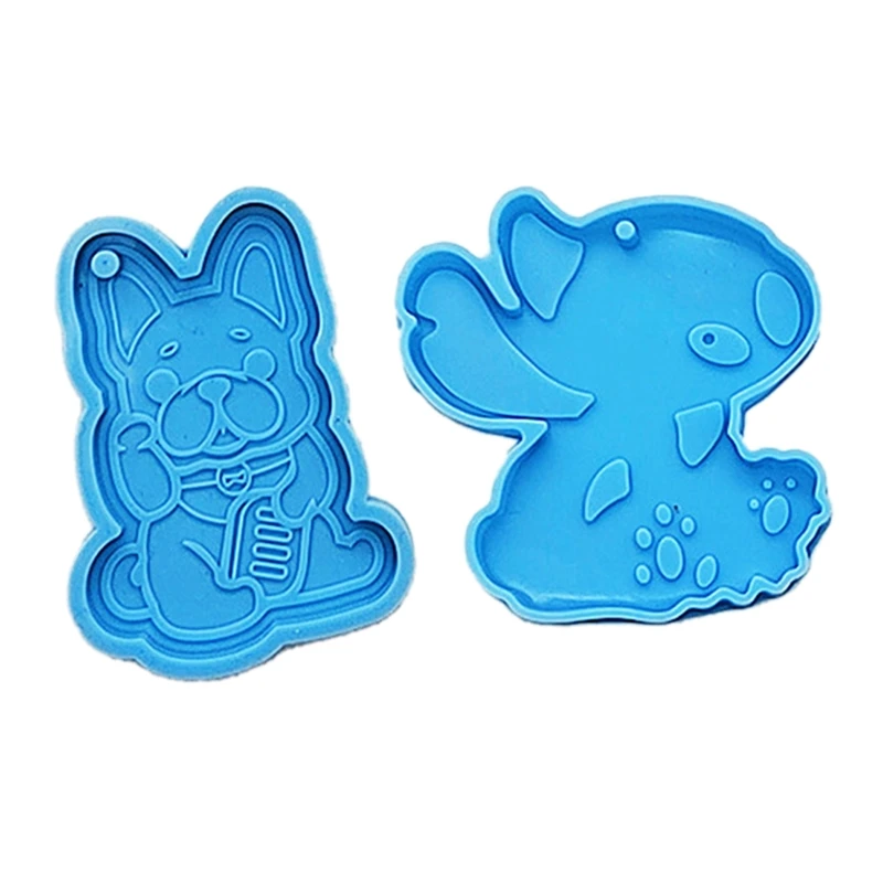 

2 шт., силиконовые мини-брелоки в виде кролика или собаки