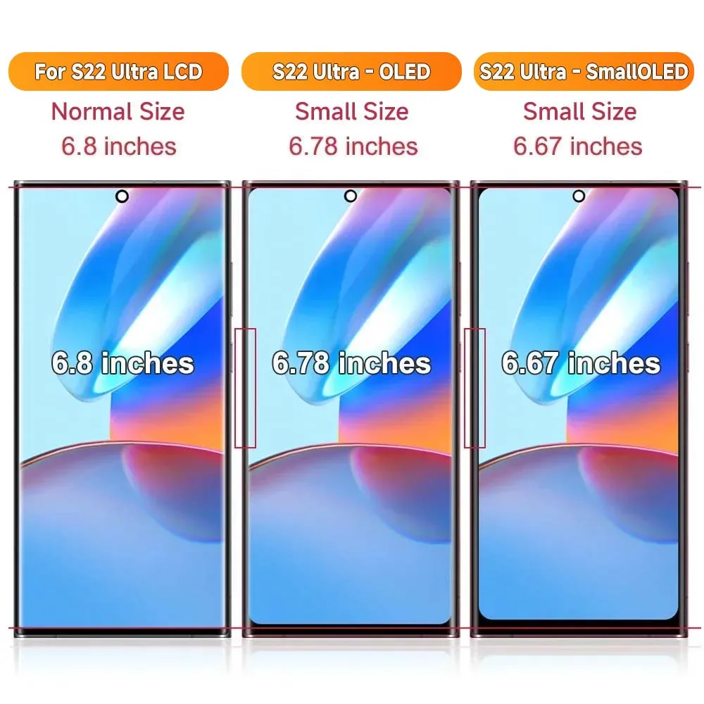 Сменный ЖК-дисплей с сенсорным экраном и дигитайзером в сборе для Samsung 6 8 '' S908