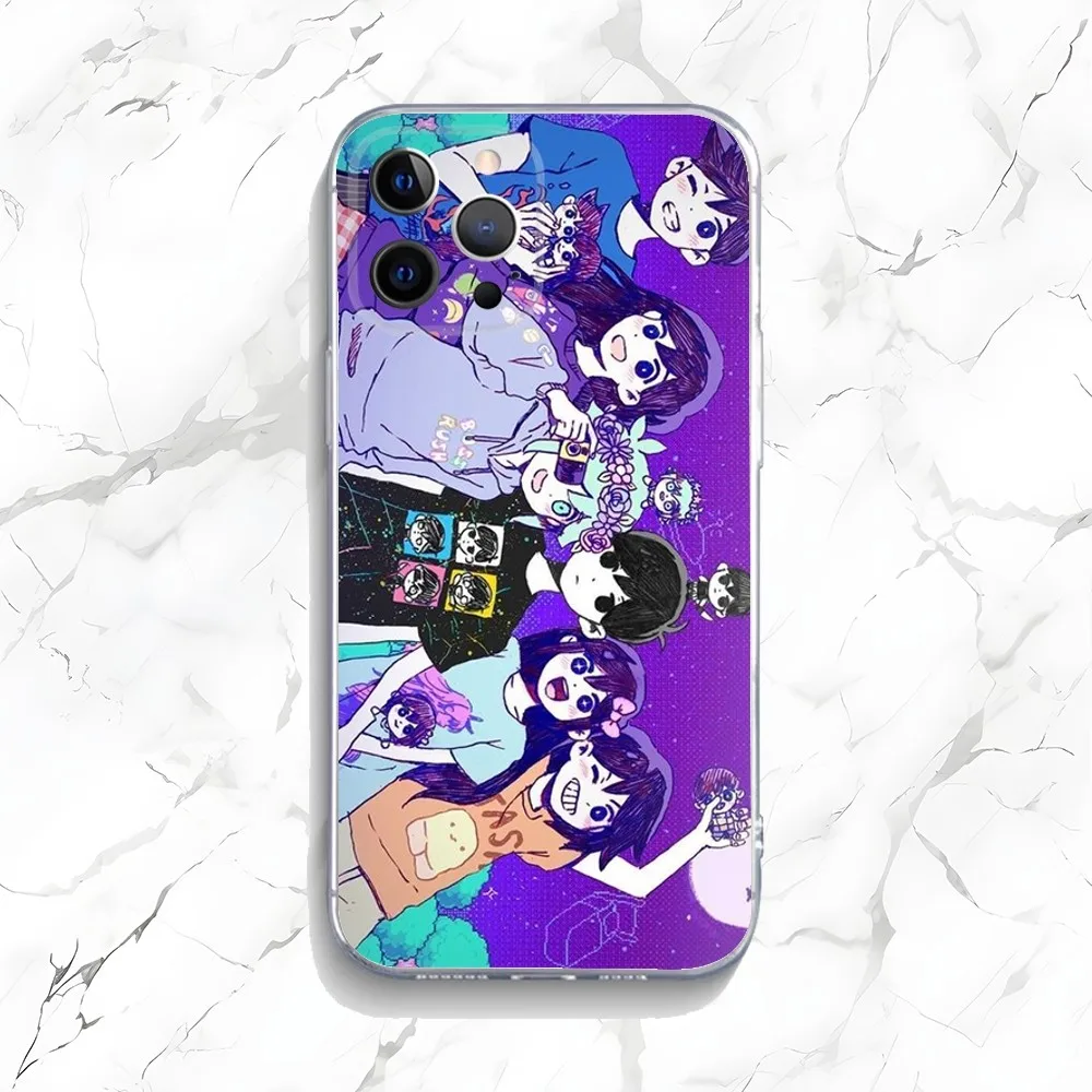 Игровой чехол для телефона Omori iPhone 15 14 13 12 11 Plus Pro Max XR XS X 7 8 SE прозрачный силиконовый