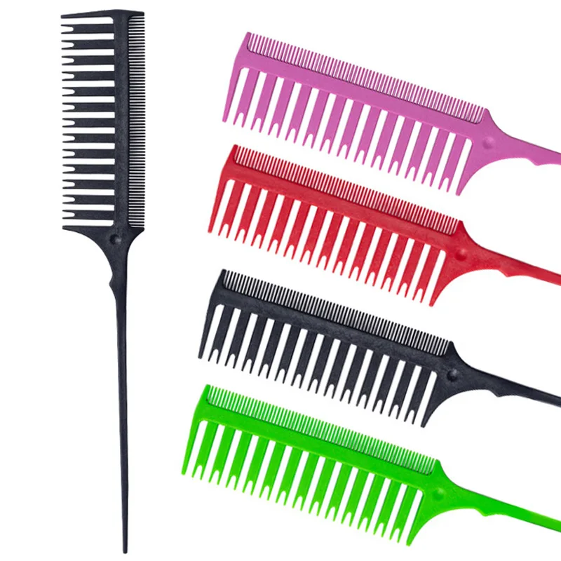 

Tip-tail Hairdressing Comb Dyeing Comb Hair Partition Double-sided Highlighting Comb Hair Salon Hair Cutting Hair Styling Combs