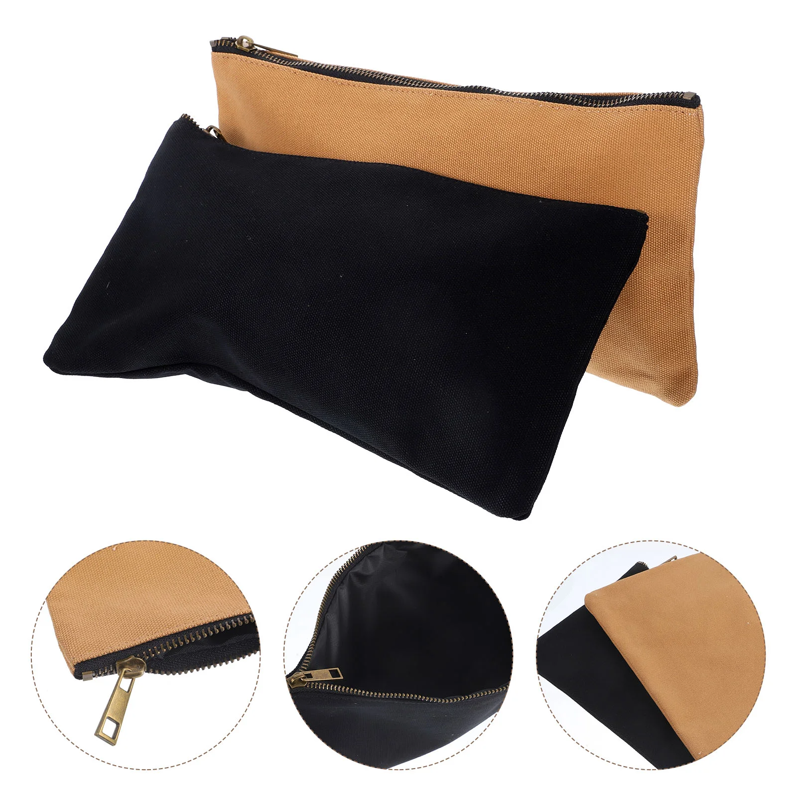 

4 Pcs Canvas Tool Bag Zipper Oxford Fabric Pouch Small Storage Bags Tools Hardware Organizer Portable