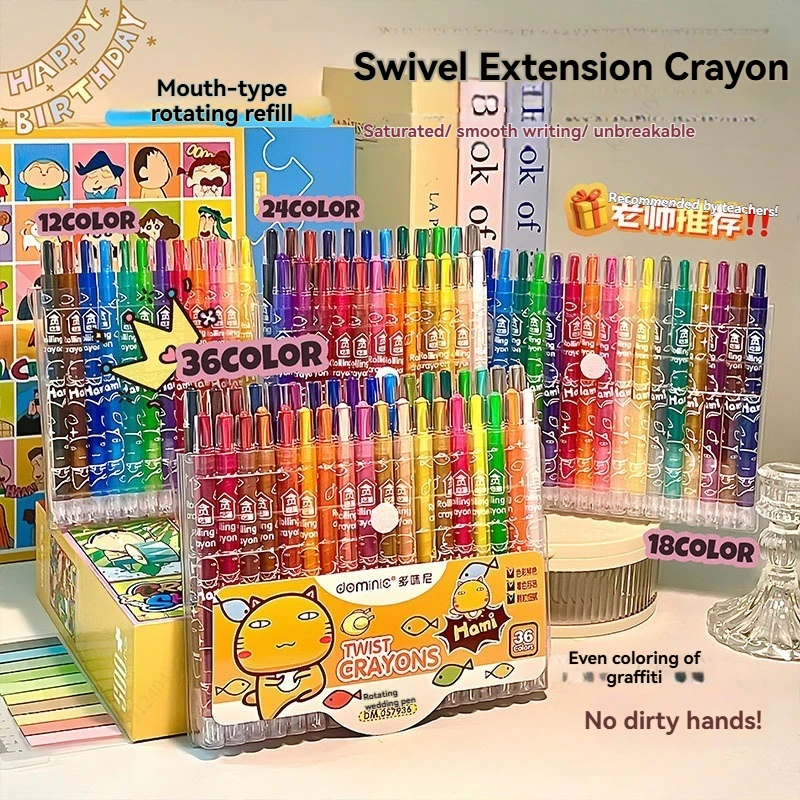 Фото 36/12 шт. моющиеся цветные мелки Crayola для детей, объемные мелки для художественных и поделок для малышей, школьные принадлежности, мелки №2