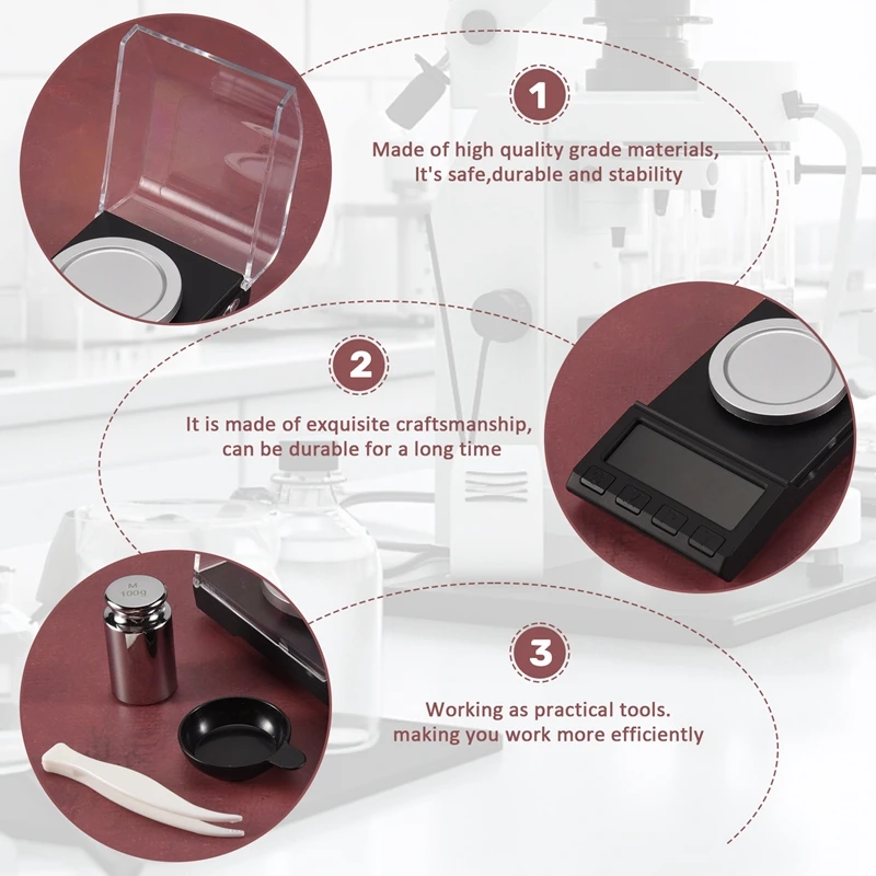 Точные Электронные весы 0 001 г цифровые для драгоценных камней ювелирных изделий