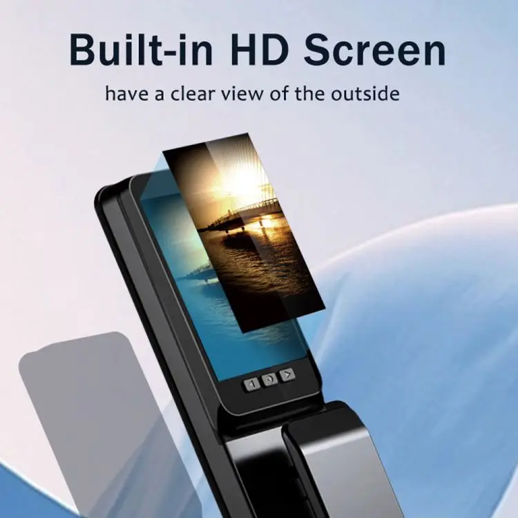 Умный замок WAFU с камерой 3D распознавание лиц ручка замка входной двери без ключа