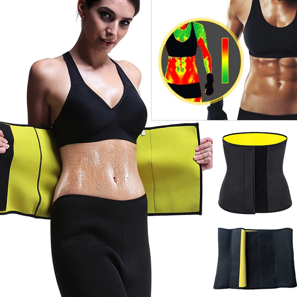 

Women Tummy Wrap Belt Body Shaping Trainer Waist Corset Band Belly Slimming Fat Burning Lumbar Strap Gym Accessories