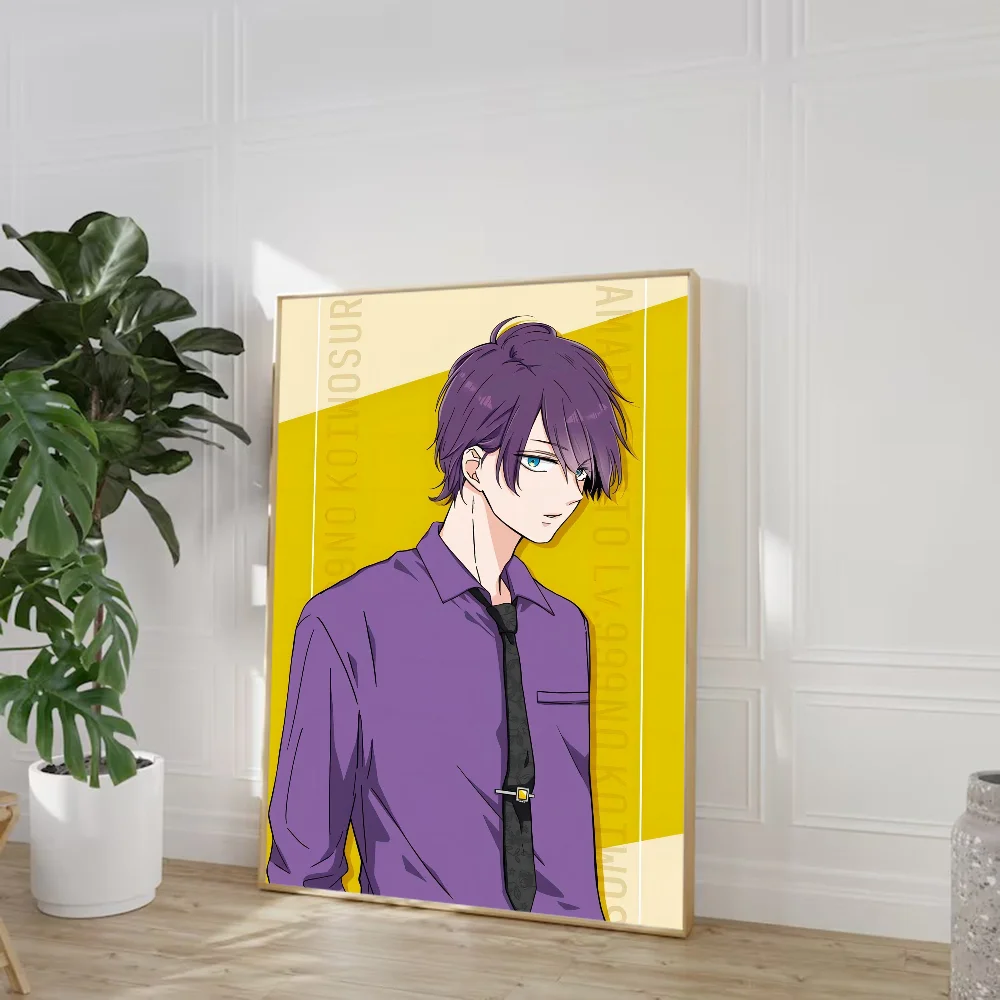 Аниме My Love Story Yamada Lv999 Винтажные Наклейки С Плакатами В Стиле Ретро Декор Для