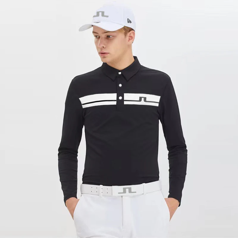 new pattern Men Golf long sleeve T-shirt Spring autumn Golf Polo Long Sleeve Shirt golf shirts mens Athletic Wear