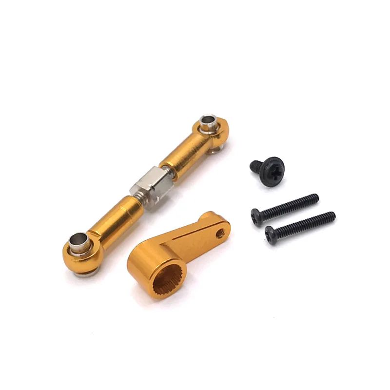 

WLtoys 144010 144001 144002 124017 124016 124018 124019 RC Car Modification Parts, Metal Steering Gear Lever & Steering Gear Arm
