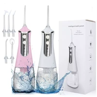 350ml oral care irrigator dental water flosser whitener 3modes rechargeable teeth whitening 5nozzle water jet tank teeth cleaner