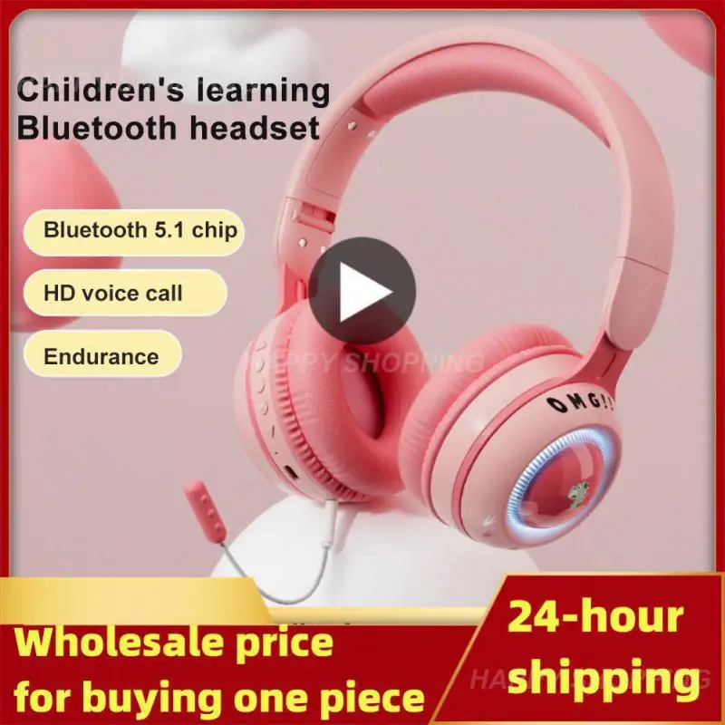 

Поддержка Tf-карты беспроводные наушники стерео Tws гарнитура для ребенка девочки подарок детские наушники Наушники цветные светодиодные