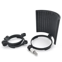 microphone filter shield filter screen metal mesh microphone windscreen cover with 3 adapter ring for microphones
