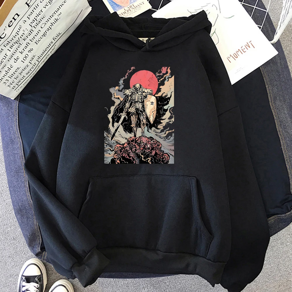 

Japanese Anime Berserk Guts Gothic Cartoon Men Hoodies Harajuku Manga Streetwear Long Sleeve Oversized Sweatshirt Korean Fashion