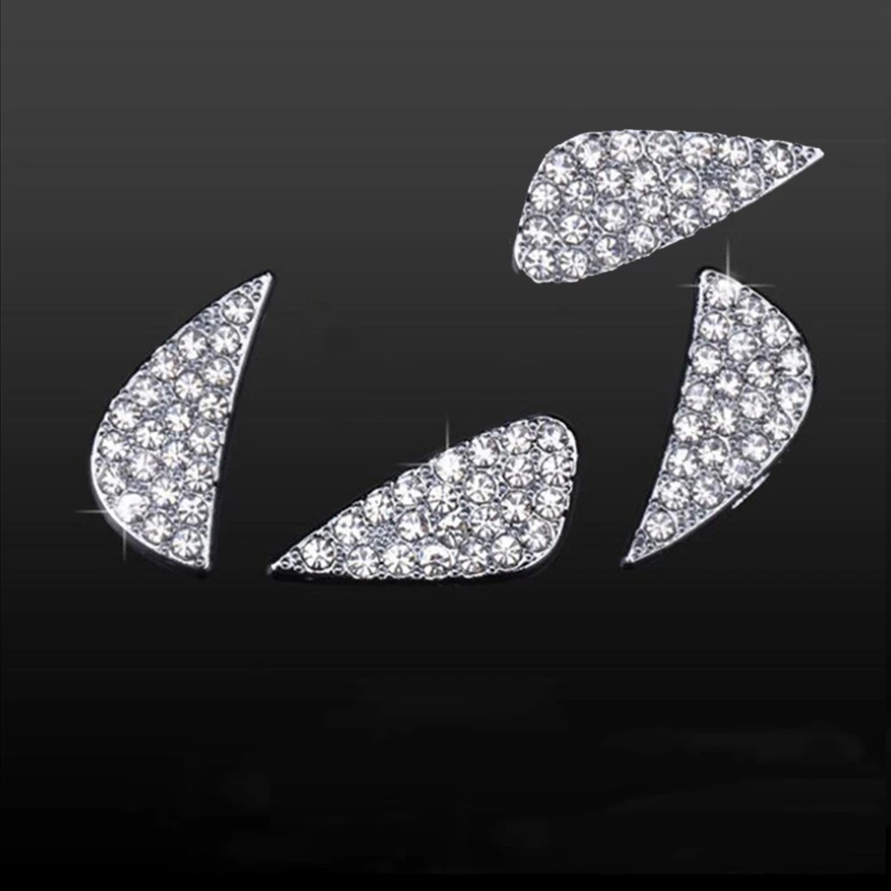 

New Car Steering Wheel Diamond Rhinestone Sticker For Hyundai Auto 3D Logo Emblem Car Stickers Metel Decal Interior Accessories