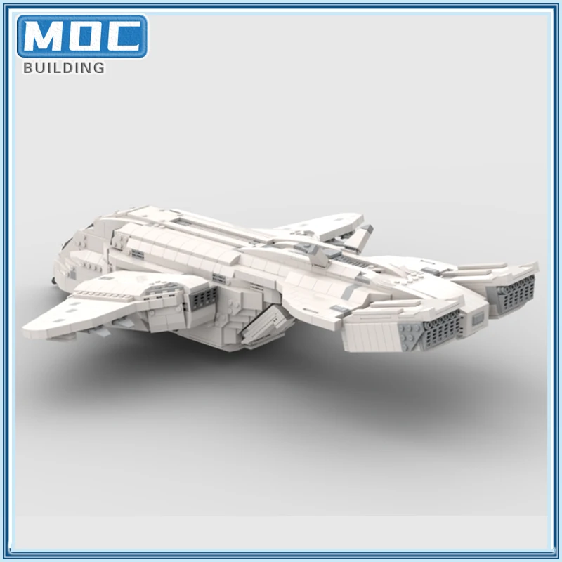 Космический MOC Haloed Pelican Artic Variant Fighter Строительные блоки Боевой самолет Технология
