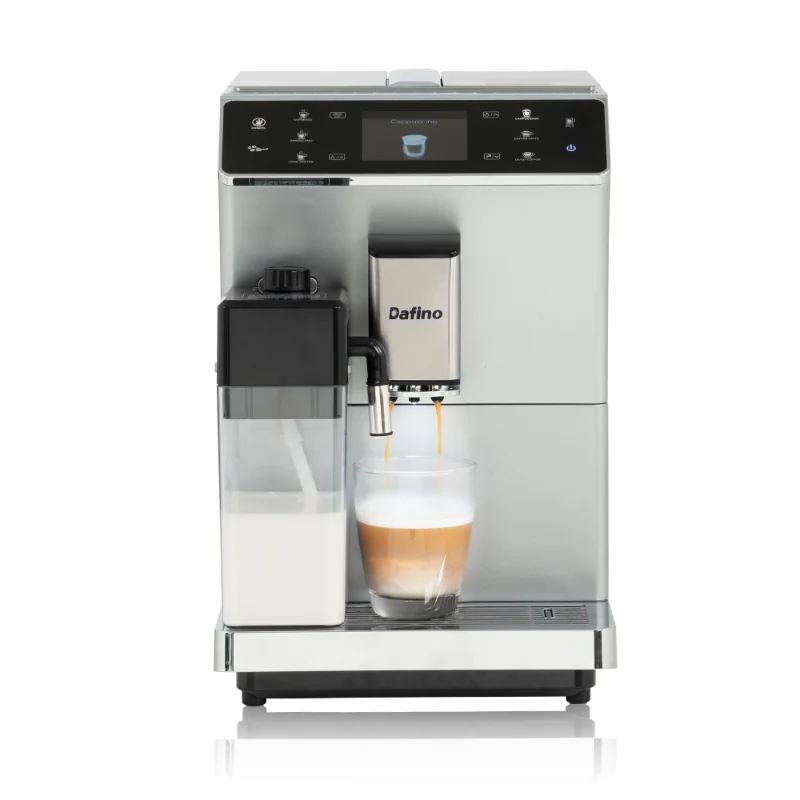 

[Flash Deal]Dafino-202 Full-automatic Espresso Machine with Milk Can Silver Metal Kitchen Supplies Power: 1300W[US Stock]