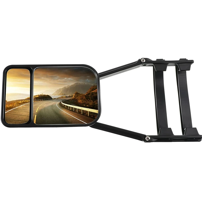 

Universal Trailer Towing Dual Mirror Clip-on Trailer Wing Mirror Rearview Extension Towing Mirror for Trailer