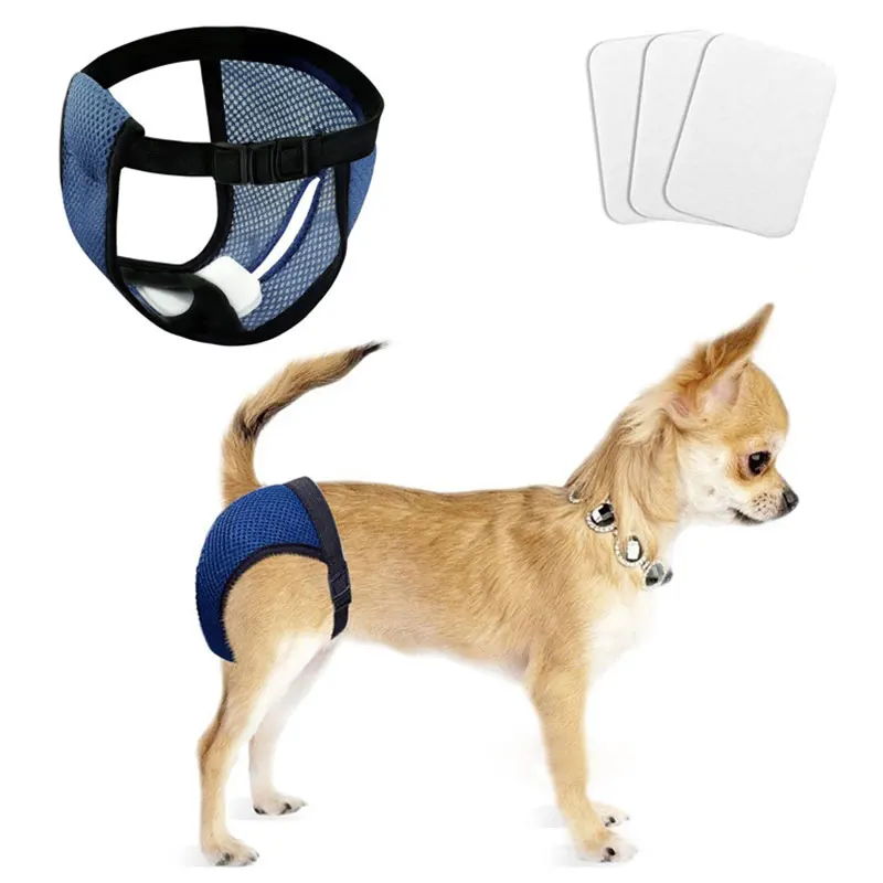 

Solid Adjustable Buckle Pets Underwear Dog Physiological Diaper Puppy Pants Teddy Sanitary Panties Pet Accessories