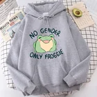 Толстовка с капюшоном в Корейском стиле для скейтборда большого размера с принтом в виде лягушки мужские и женские толстовки уличная одежда женская одежда для подростков