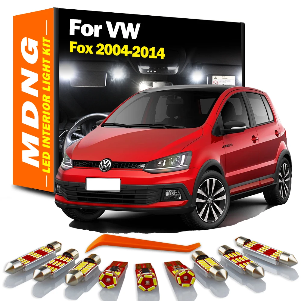 MDNG 8 шт. Canbus автомобильные светодиодные лампы для Volkswagen VW Fox 2004-2007 2008 2009 2010 2011 2012 2014