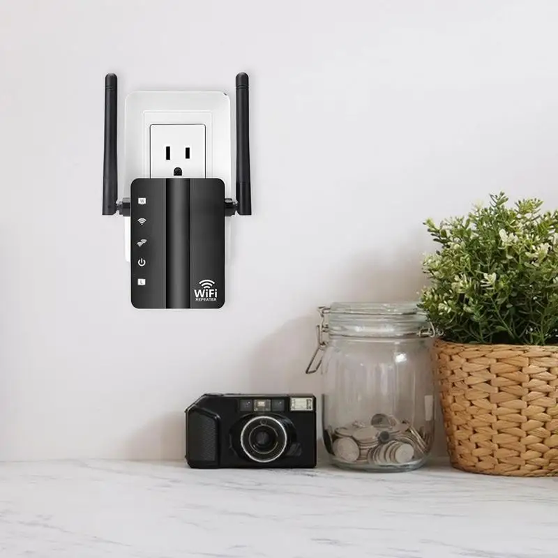 

1080p Wi-Fi видеокамера 2 в 1 удлинитель диапазона Wi-Fi HD Беспроводная IP-камера 450 Мбит/с маршрутизатор Усилитель сигнала Усилитель безопасности