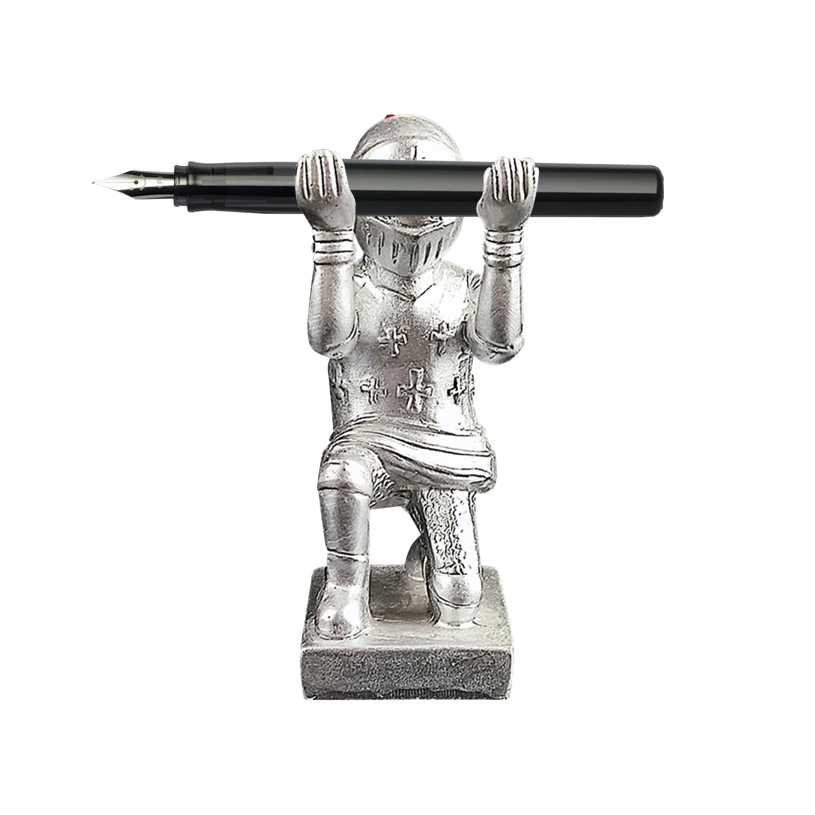

Knight Pen Holder Executive Soldier Figurine Pencil Stand For Office Accessories Pen Stand Desk Decor Organizer Pencil Holder