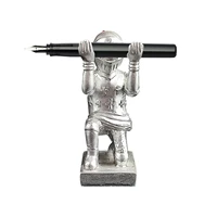 knight pen holder executive soldier figurine pencil stand for office accessories pen stand desk decor organizer pencil holder