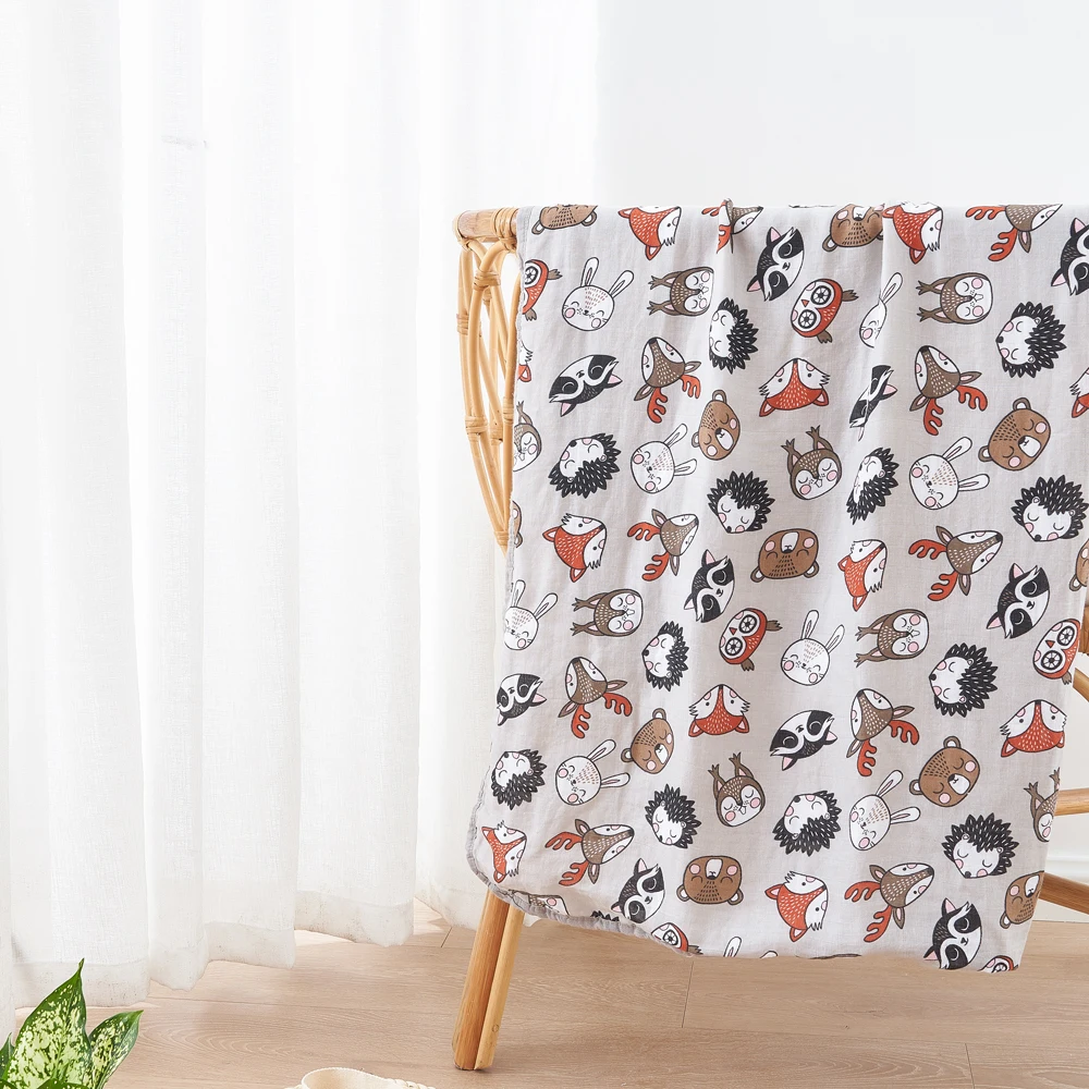 

Многофункциональное банное полотенце для новорожденных, 4 слоя, 100% хлопок