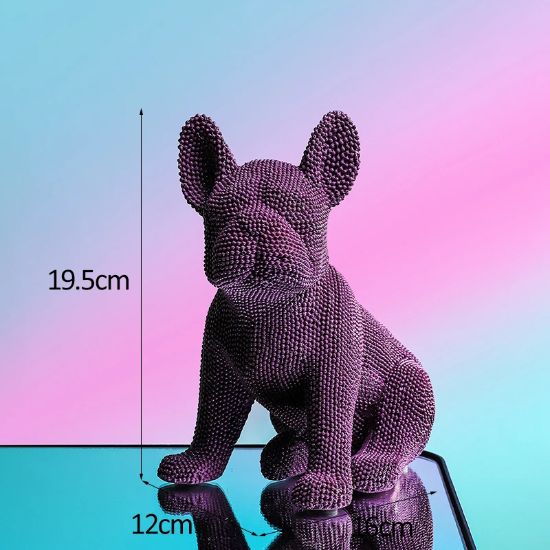 Гранулированные фигурки собак скульптура европейские креативные животные из