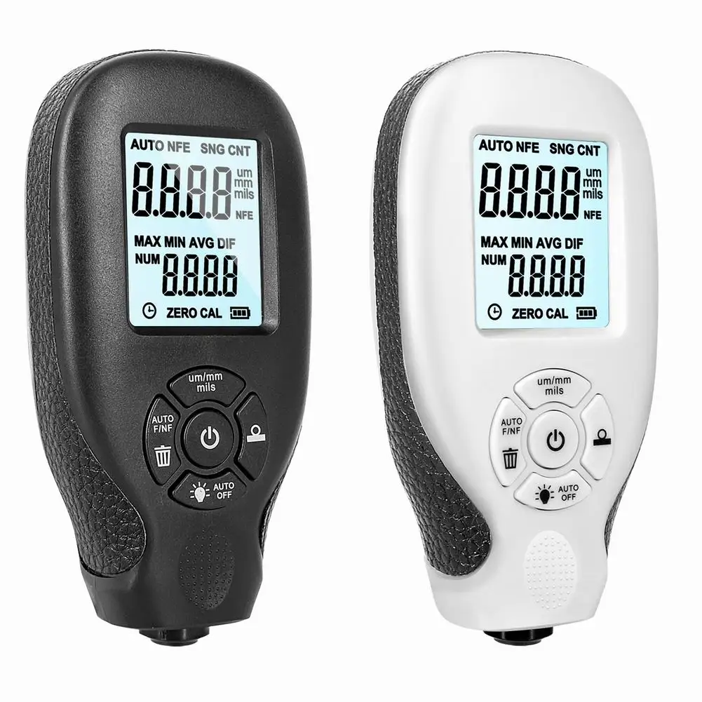 

Thickness Tester Digital Coating Thickness Gauge 0.01mm 1mil Thickness Meter With Backlight LCD Display For Car Automotive