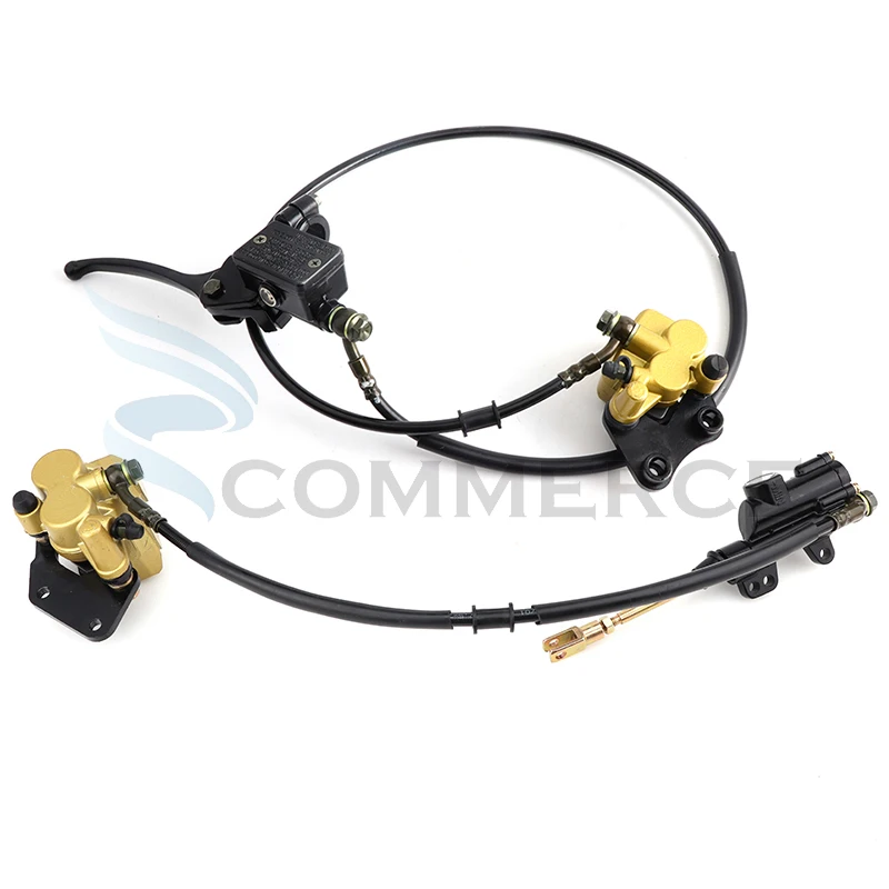 Комплект переднего/заднего гидравлического дискового тормоза для большинства мотоциклов 50cc-125cc, Мотокросс, питбайк-внедорожник BBR TTR CRF 50 XR Apollo