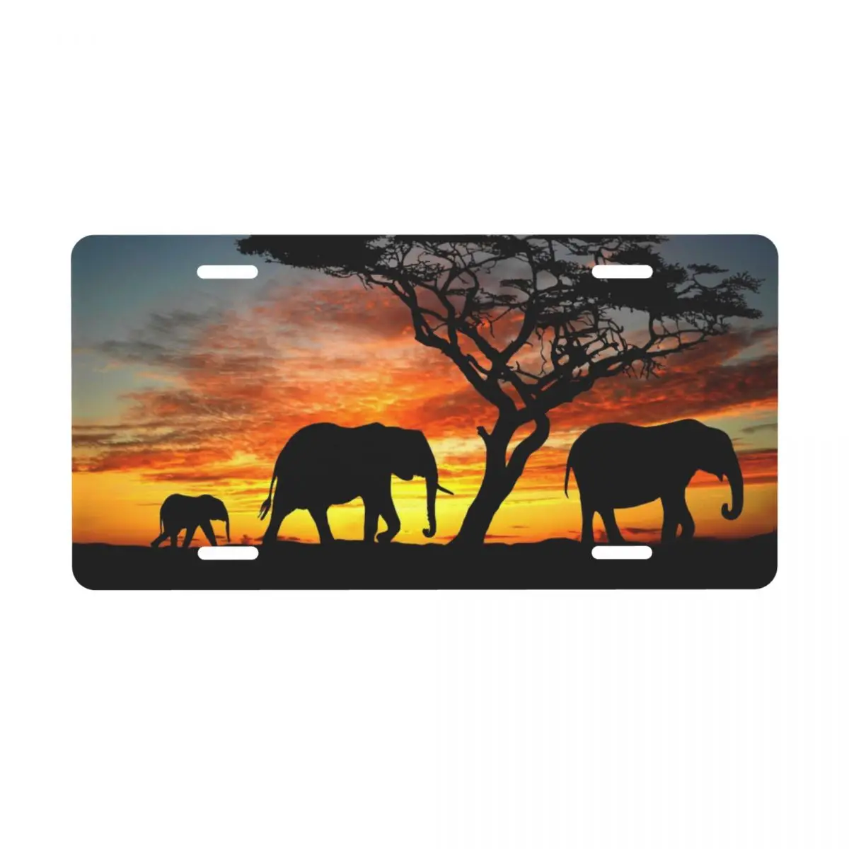 

Elephant Decor Movie Licenses Plate Plaque Metal Sign Decorative Tin Car Plate Decor