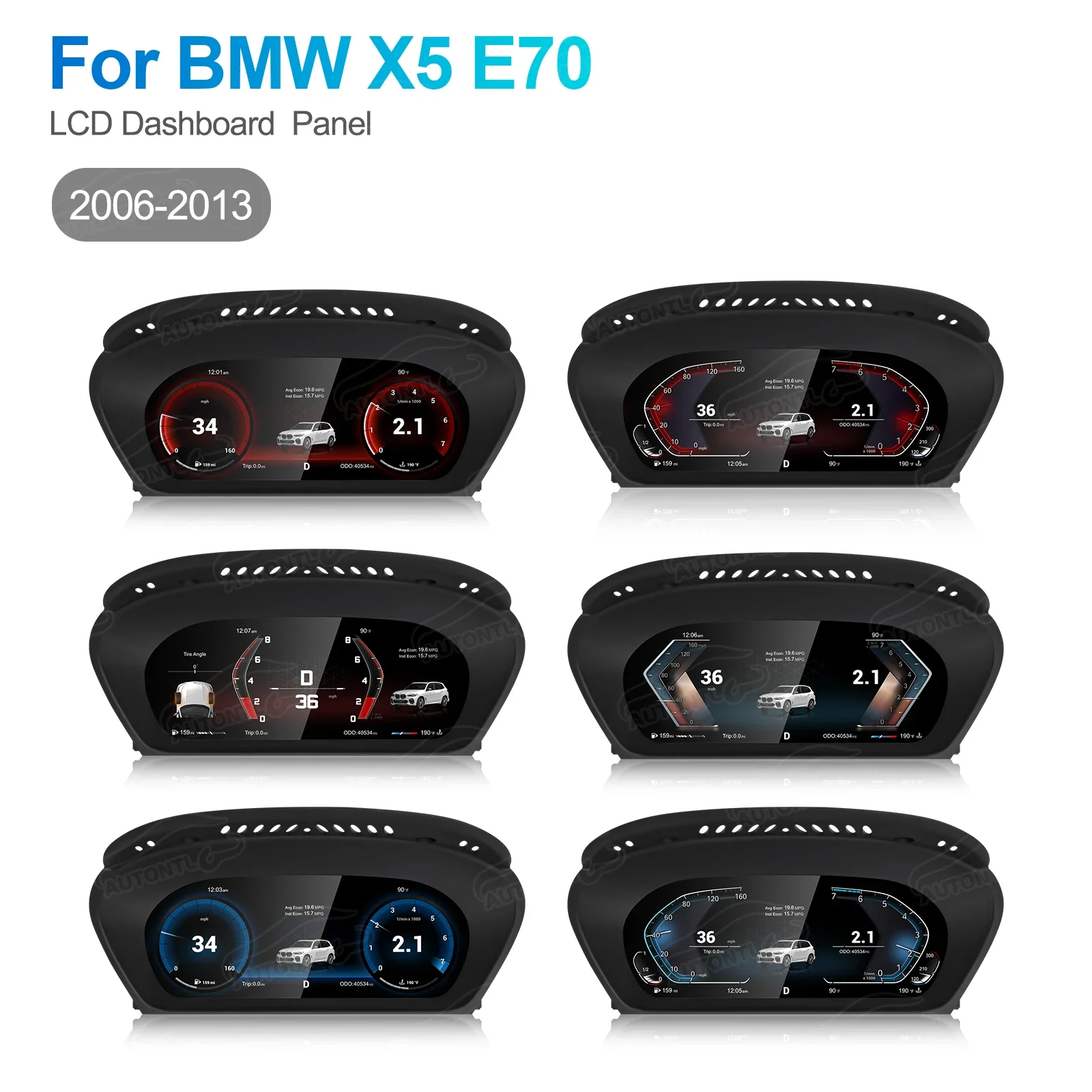 Navihua для BMW X5 E70 2006-2013 новый дизайн автомобильный ЖК-дисплей приборная панель