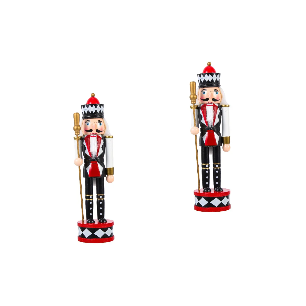 

2pcs Traditional Nutcracker Ornament Festive Nutcracker Christmas Decor