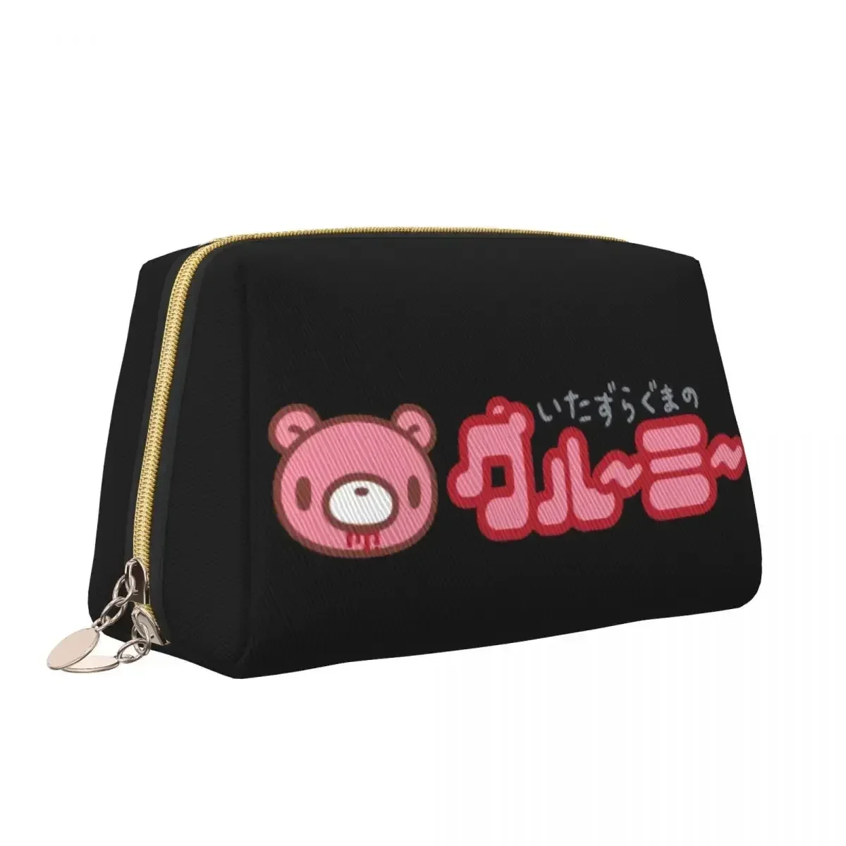 Манга анимация мрачный медведь косметичка для женщин дорожный косметический