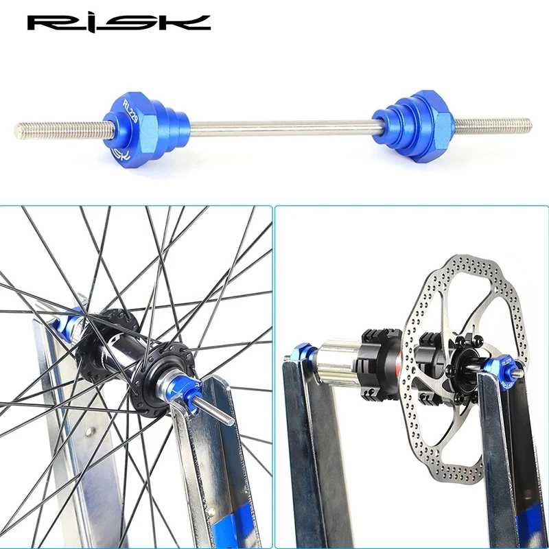 RISK Bicycle Thru Axle Adaptor Hub Converter for 12/15/20mm Bike Hub Rim Wheel Truing Stand Adapter Hub Repair Tool