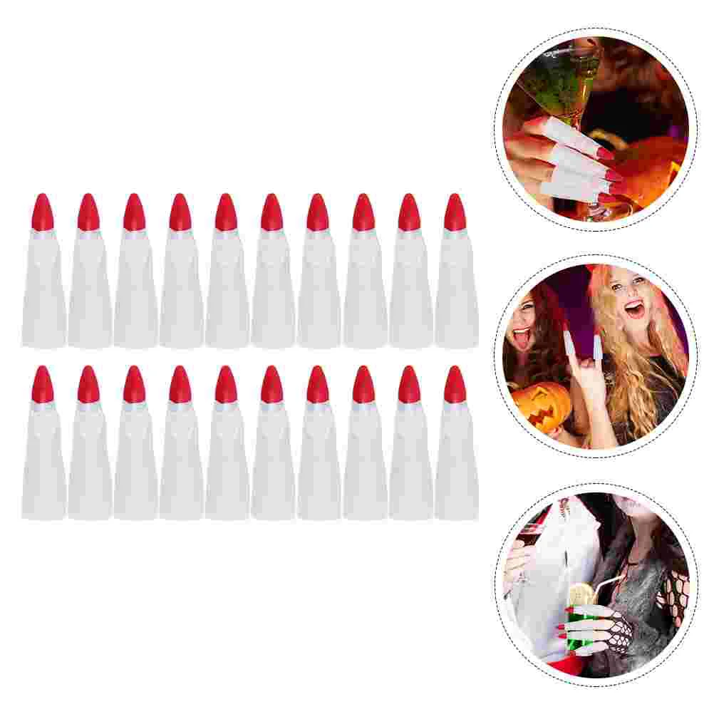 

Finger Fingers Nails Fake Witchzombieclawscosplayfingernail Nail Tips Cover Martian Witches Scared Pointerreading Props Costume