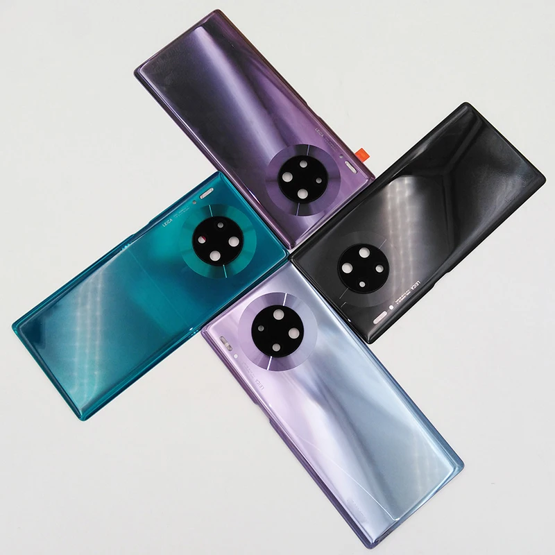 Задняя крышка для Huawei Mate 30 Pro, крышка аккумулятора, задняя крышка корпуса, ремонт, запасные части для Huawei Mate30 Mate30Pro + логотип