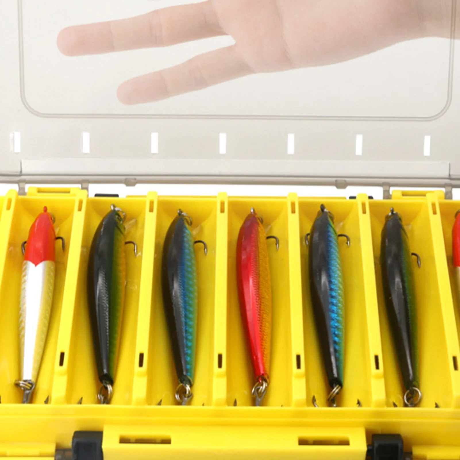 

Fishing Tackles Baits Storage Case Small Organizer Box Containers for Hooking Trout Bass Catfish MC889