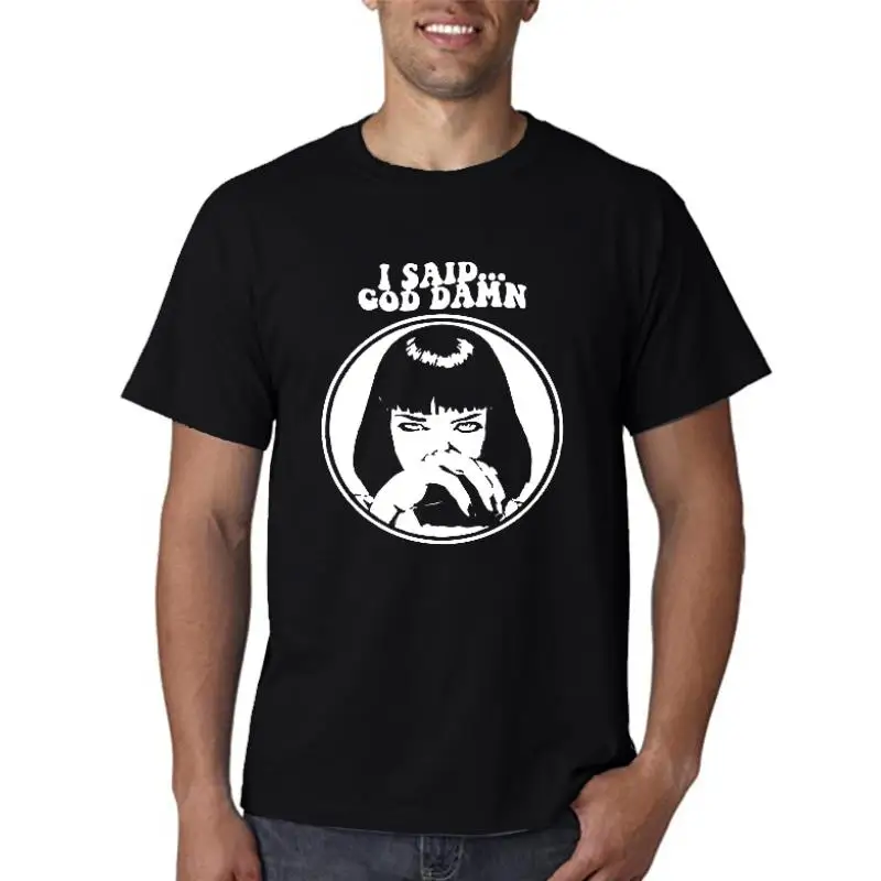 Футболки в стиле унисекс с изображением маспы-фантастики Mio Wolloce I Soid God Domn, футболки с круглым вырезом и коротким рукавом, женские футболки, женские футболки, футболки (1)