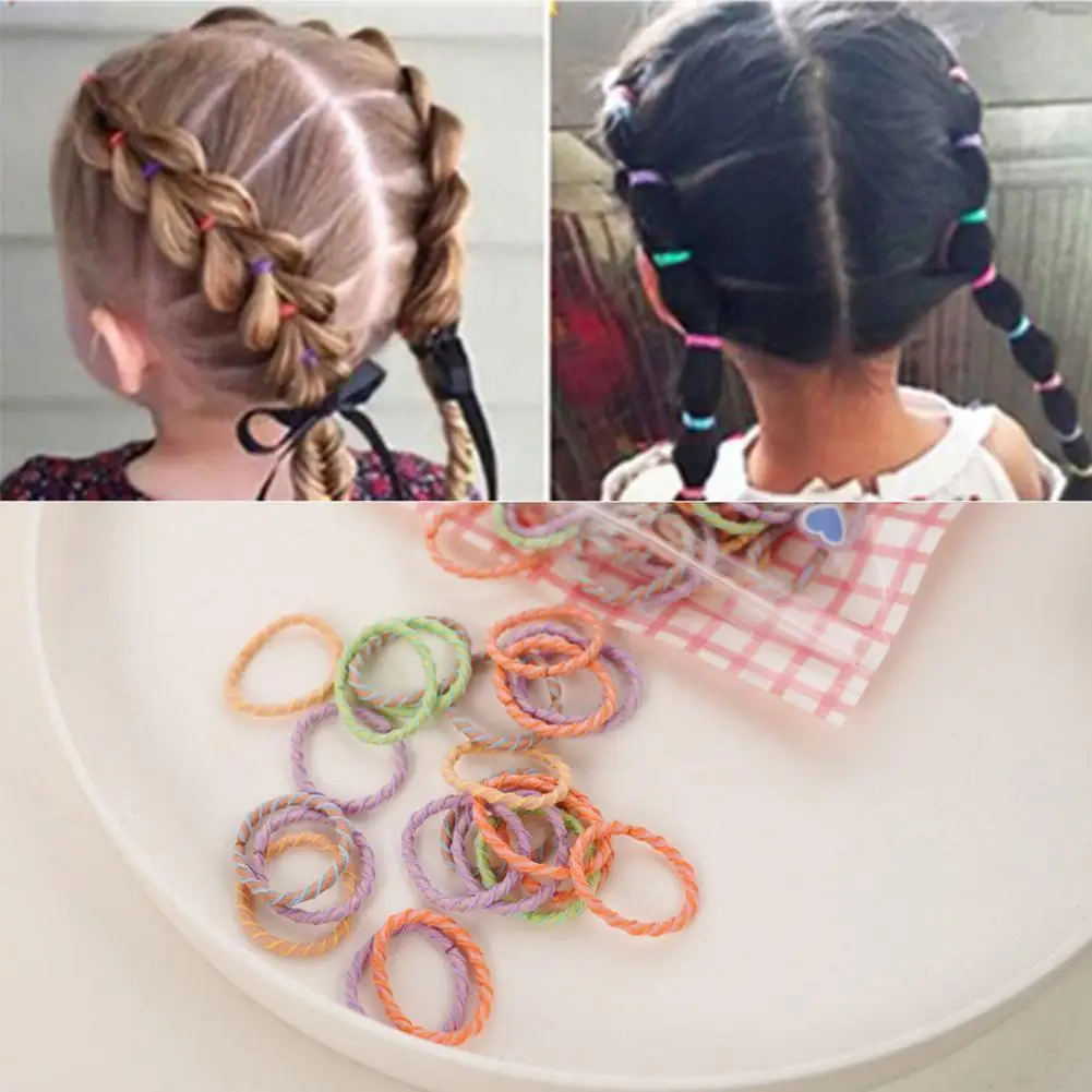 

Elastic Hair Bands Girls Hair Accessories Colorful Hair Nylon Color Scrunchie Headband Holder Kids Accessories Candy Ponyta U3k0
